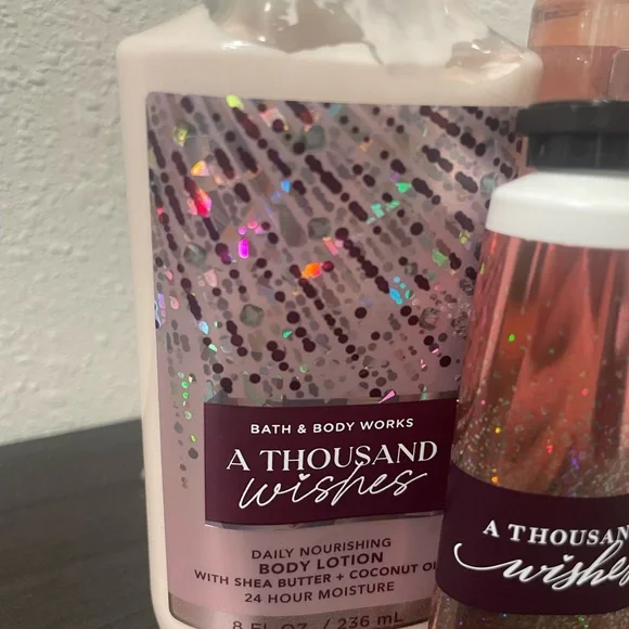 Bath & Body Works A Thousand Wishes Set - Pink and Silver - Picture 4 of 6